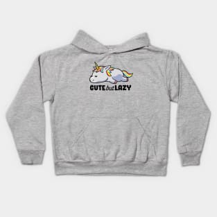 Cute But Lazy Funny Unicorn Gift Kids Hoodie